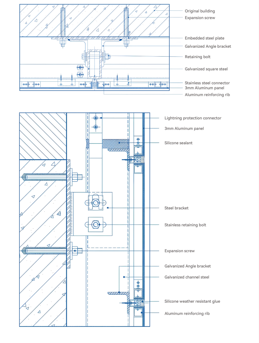 Aluminum Panel Construction Drawings